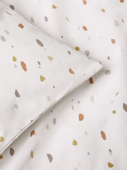 Natural Terrazzo Print Duvet Cover and Pillowcase Set - Image 6 of 6