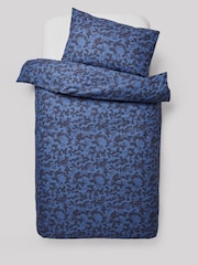 Navy Blue Camoflauge 100% Cotton Printed Bedding Duvet Cover and Pillowcase Set - Image 7 of 7