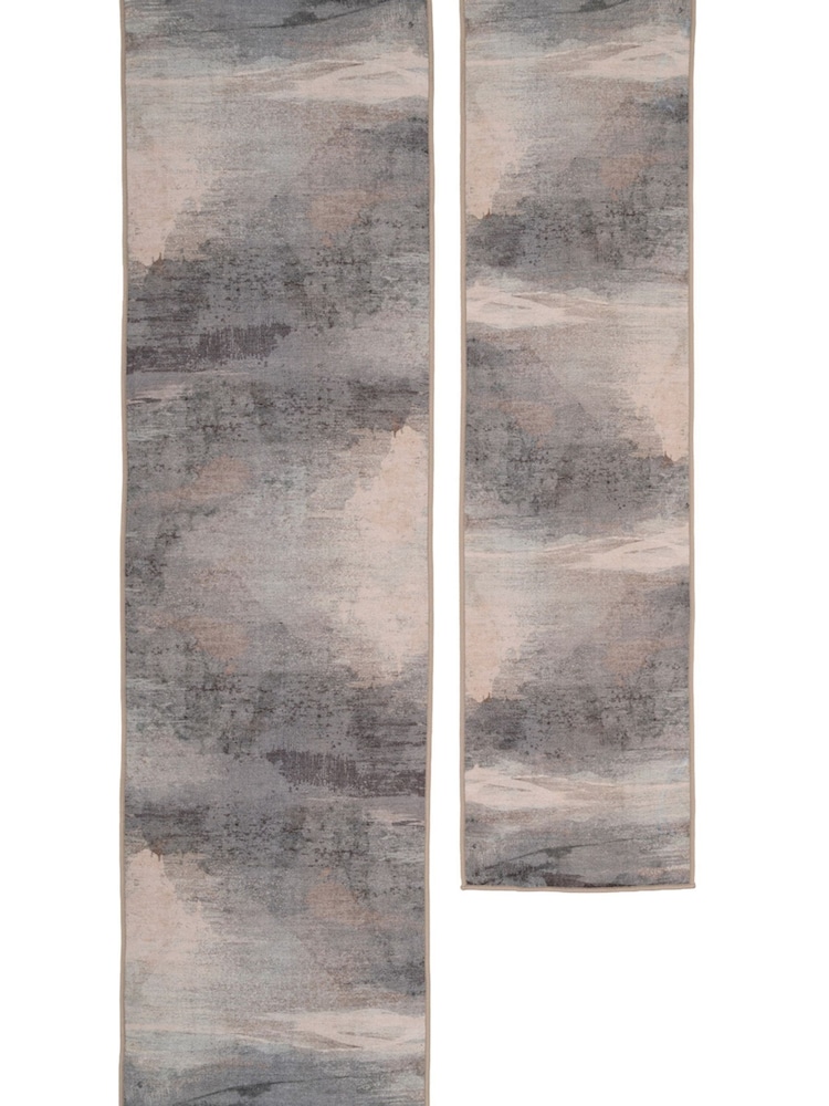 kukoon Grey Washable Soft Dara Abstract Area Runner - Image 6 of 6 kukoon Grey Washable Soft Dara Abstract Area Runner - Image 6 of 6