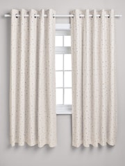 Natural Terrazzo Eyelet Blackout Curtains - Image 2 of 7