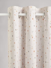 Natural Terrazzo Eyelet Blackout Curtains - Image 3 of 7
