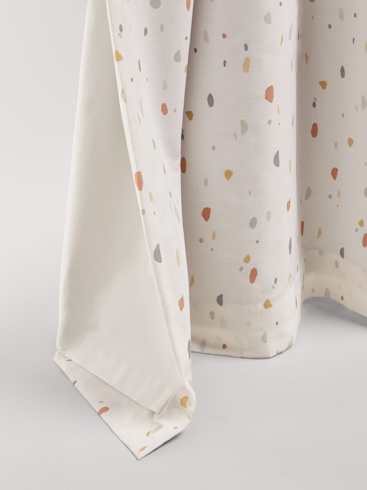 Natural Terrazzo Eyelet Blackout Curtains - Image 4 of 7