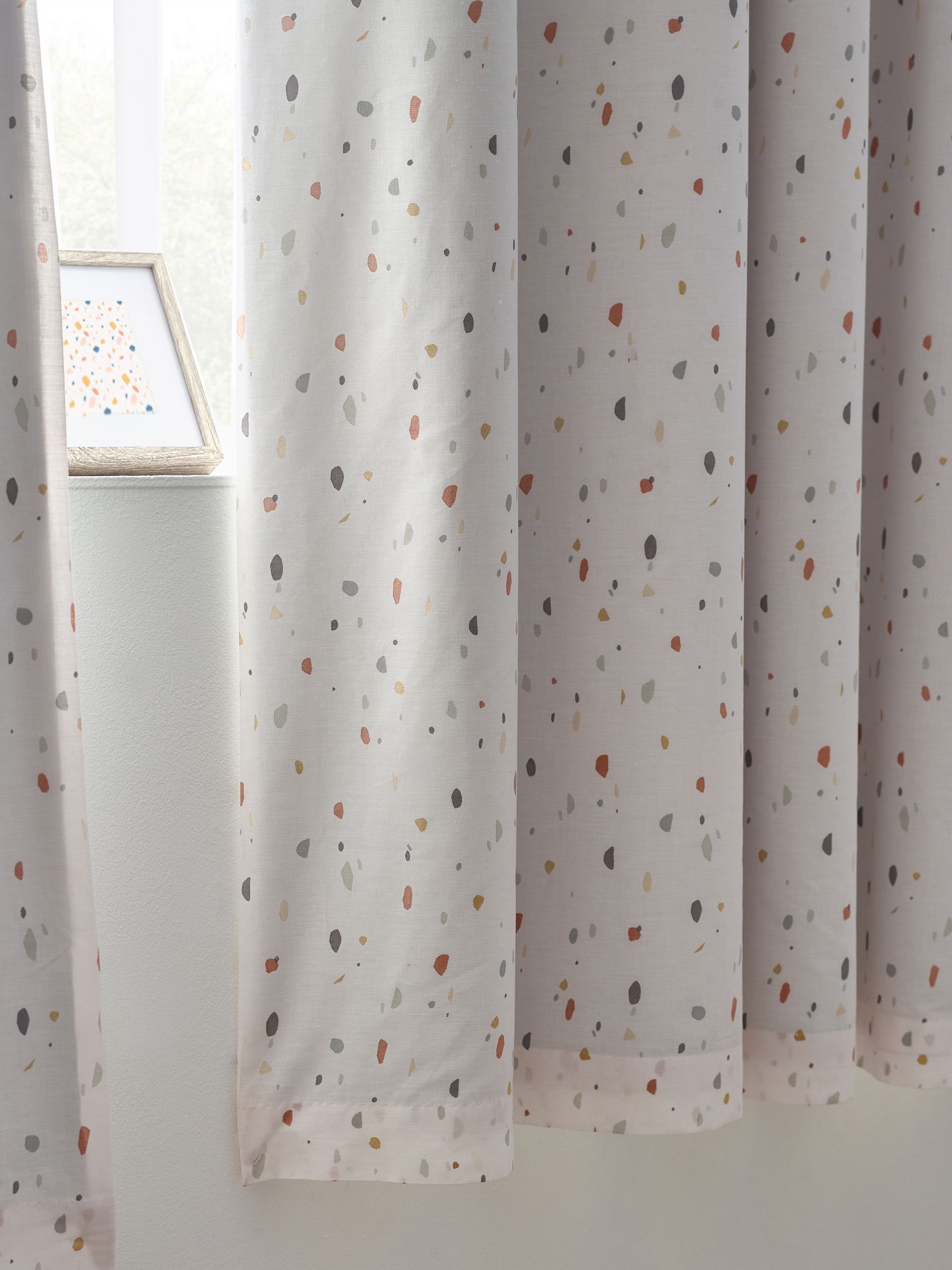 Buy Natural Terrazzo Eyelet Blackout Curtains from the Next UK online shop