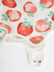 White/Strawberry 0.5 Tog Baby 100% Cotton Sleep Bag - Image 11 of 11