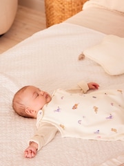Beige Mini Unicorn 1 Tog  Baby 100% Cotton Sleep Bag - Image 11 of 13