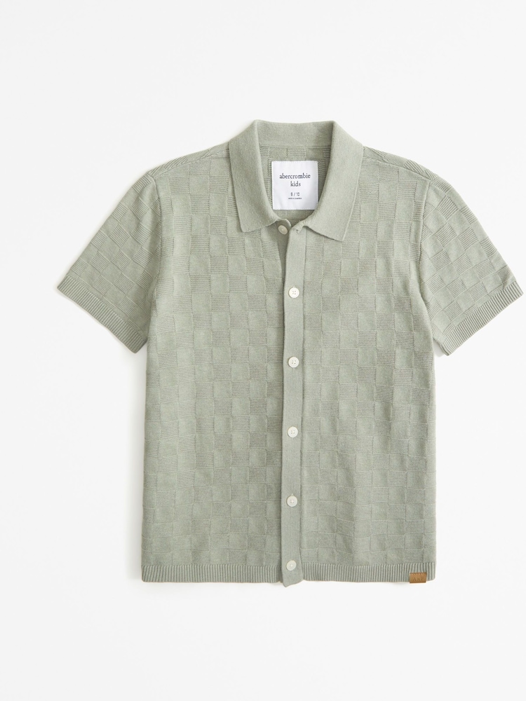 Abercrombie & Fitch Green Knitted Shirt - Image 1 of 1