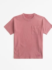 Abercrombie & Fitch 100% Cotton Premium Washed T-Shirt With Pocket Detail - Image 3 of 3