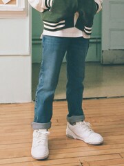 Abercrombie & Fitch Blue Straight Leg Clean Wash Denim Jeans - Image 1 of 4