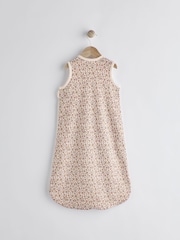 Rust Brown Floral 1 Tog  Baby 100% Cotton Sleep Bag - Image 2 of 10