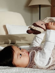 Rust Brown Floral 1 Tog  Baby 100% Cotton Sleep Bag - Image 3 of 10