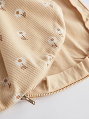 Ochre Yellow Daisy 1 Tog  Baby 100% Cotton Sleep Bag - Image 10 of 11
