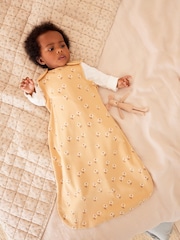 Ochre Yellow Daisy 1 Tog  Baby 100% Cotton Sleep Bag - Image 5 of 11