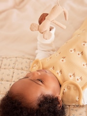 Ochre Yellow Daisy 1 Tog  Baby 100% Cotton Sleep Bag - Image 6 of 11