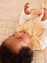 Ochre Yellow Daisy 1 Tog  Baby 100% Cotton Sleep Bag - Image 7 of 11
