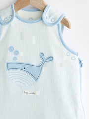 Blue White Stripe Whale 1 Tog  Baby 100% Cotton Sleep Bag - Image 5 of 8