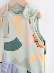 Green Safari Baby 1 Tog 100% Cotton Sleep Bag - Image 7 of 11