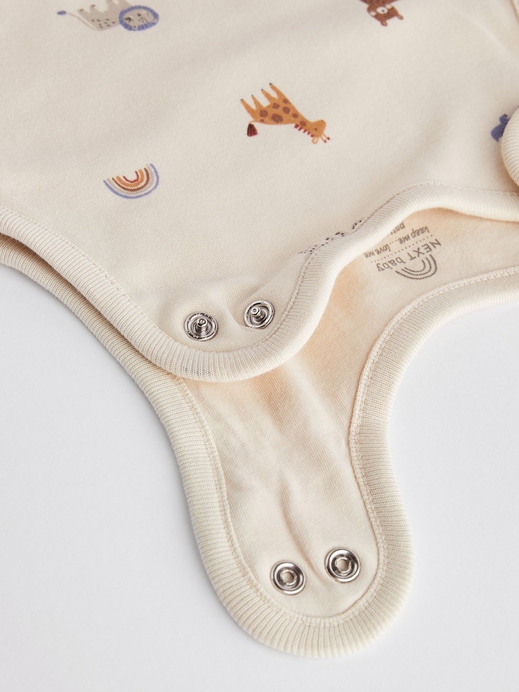 Beige Mini Jungle 1 Tog  Baby 100% Cotton Sleep Bag - Image 4 of 8