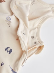 Beige Mini Jungle 1 Tog  Baby 100% Cotton Sleep Bag - Image 5 of 8