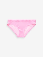 Bright Pink Brazilian Bonded Mesh No VPL Knickers - Image 4 of 4