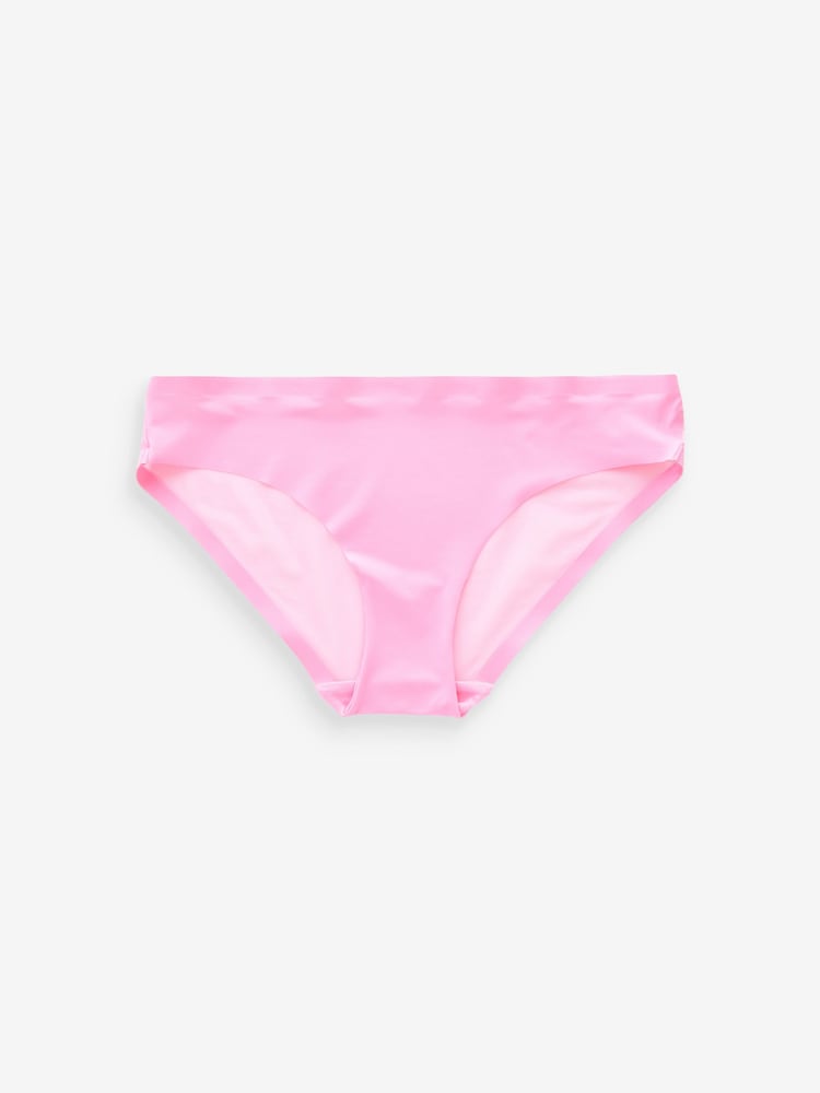 Bright Pink Brazilian Bonded Mesh No VPL Knickers - Image 4 of 4