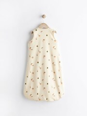 Beige Fruit Print 1 Tog  Baby 100% Cotton Sleep Bag - Image 2 of 11