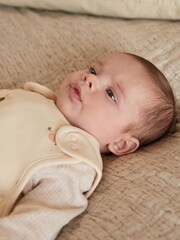 Beige Fruit Print 1 Tog  Baby 100% Cotton Sleep Bag - Image 7 of 11