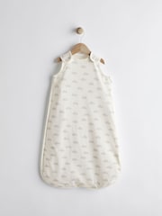 Grey Cloud Print Baby 0.5 Tog 100% Cotton Sleep Bag - Image 1 of 8