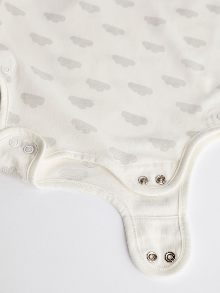 Grey Cloud Print Baby 0.5 Tog 100% Cotton Sleep Bag - Image 8 of 8