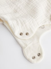 Cream Muslin 1 Tog Baby 100% Cotton Sleep Bag - Image 11 of 11