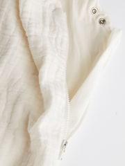 Cream Muslin 1 Tog Baby 100% Cotton Sleep Bag - Image 9 of 11