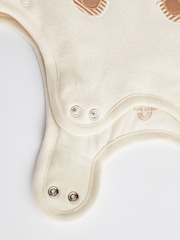 Beige Bear Face 2.5 Tog Baby 100% Cotton Sleep Bag - Image 8 of 8