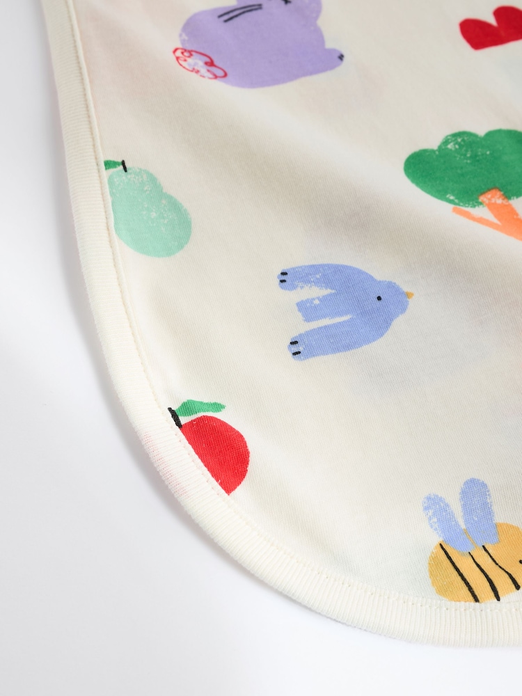 Beige Animals 0.5 Tog Baby 100% Cotton Sleep Bag - Image 9 of 9