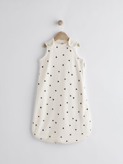 Black White Shape 1 Tog  Baby 100% Cotton Sleep Bag - Image 1 of 10