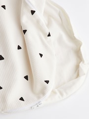 Black White Shape 1 Tog  Baby 100% Cotton Sleep Bag - Image 10 of 10