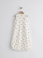 Black White Shape 1 Tog  Baby 100% Cotton Sleep Bag - Image 2 of 10