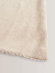 Natural Floral Baby 100% Cotton Waffle & Muslin Blanket - Image 6 of 8