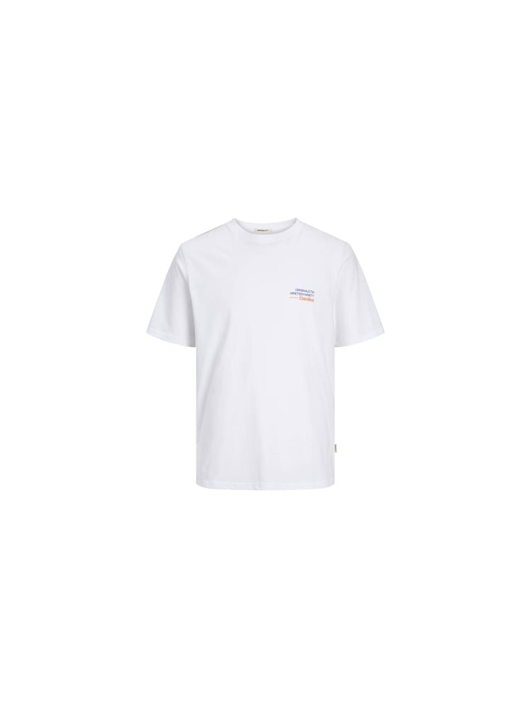 JACK & JONES White 100% Cotton Back Print Dining Theme T-Shirt - Image 2 of 2