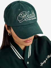 Sporty & Rich Green Health Script Hat - Image 1 of 1