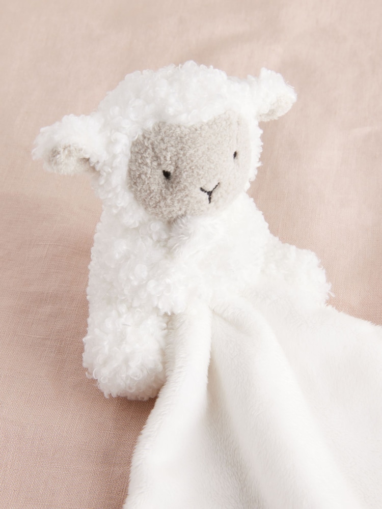 White Sheep Baby Comforter - Image 1 of 4