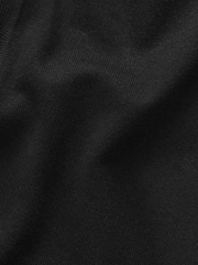 Black Slim Fit Knitted Long Sleeve Polo Shirt - Image 8 of 8