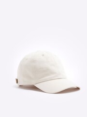 River Island Cream Boys Embossed 100% Cotton Cap - Image 1 of 4