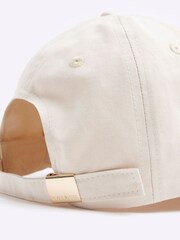 River Island Cream Boys Embossed 100% Cotton Cap - Image 3 of 4