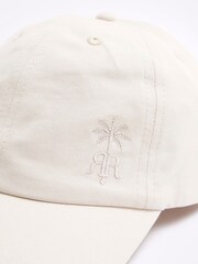 River Island Cream Boys Embossed 100% Cotton Cap - Image 4 of 4