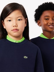 Lacoste Blue Fleece Sweatshirt - Image 3 of 7