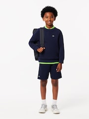 Lacoste Blue Fleece Sweatshirt - Image 4 of 7
