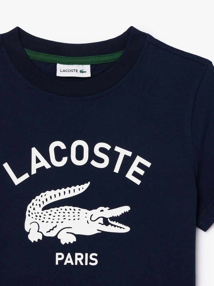 Lacoste Signature Print T-Shirt - Image 7 of 7