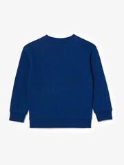 Lacoste Blue Signature Logo Sweatshirt - Image 2 of 3