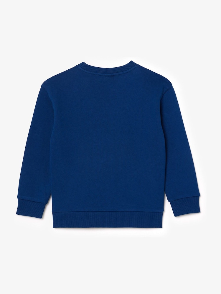 Lacoste Blue Signature Logo Sweatshirt - Image 2 of 3