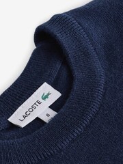 Lacoste Blue Merino Blend Jumper - Image 4 of 5