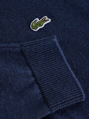 Lacoste Blue Merino Blend Jumper - Image 5 of 5